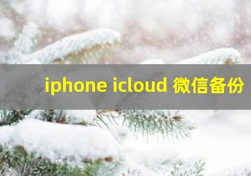 iphone icloud 微信备份